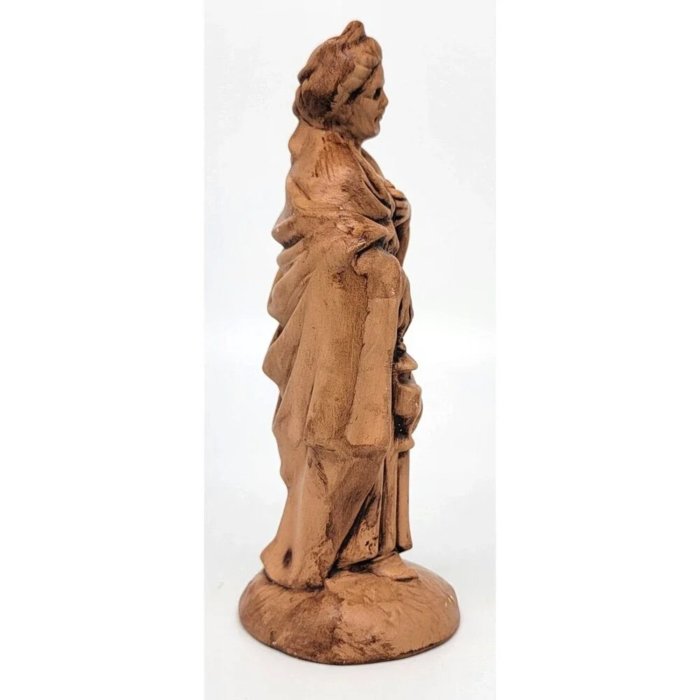 Nativity Wise Man Ceramic Mold Glazed Tan Brown Replacement Piece Figurine